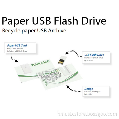 custom paper card webkey for business promotional